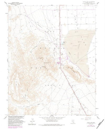 United States Geological Survey Yucca Lake, NV (1961, 24000-Scale) digital map