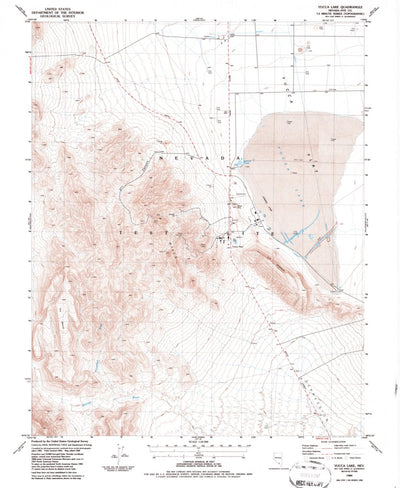 United States Geological Survey Yucca Lake, NV (1986, 24000-Scale) digital map