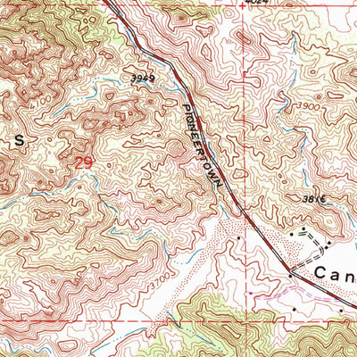 United States Geological Survey Yucca Valley North, CA (1972, 24000-Scale) digital map