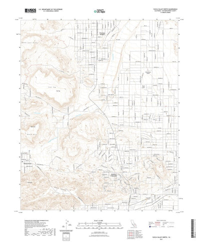 United States Geological Survey Yucca Valley North, CA (2021, 24000-Scale) digital map