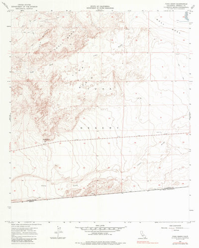 United States Geological Survey Yuha Basin, CA (1957, 24000-Scale) digital map
