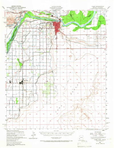 United States Geological Survey Yuma, AZ-CA (1940, 62500-Scale) digital map