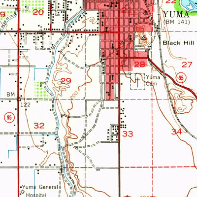 United States Geological Survey Yuma, AZ-CA (1940, 62500-Scale) digital map