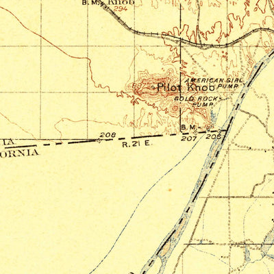 United States Geological Survey Yuma, CA-AZ (1905, 125000-Scale) digital map