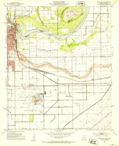 United States Geological Survey Yuma East, AZ-CA (1952, 24000-Scale) digital map