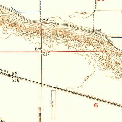 United States Geological Survey Yuma East, AZ-CA (1952, 24000-Scale) digital map