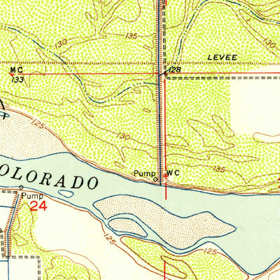 United States Geological Survey Yuma East, AZ-CA (1952, 24000-Scale) digital map