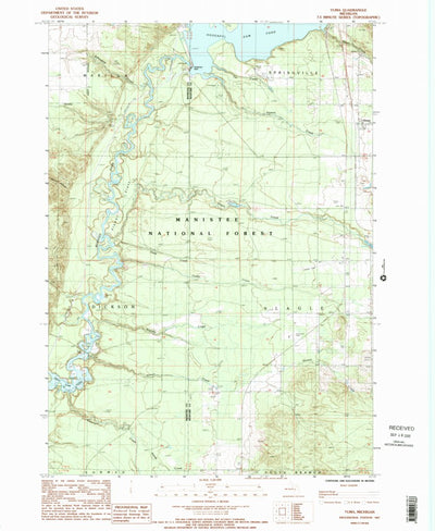 United States Geological Survey Yuma, MI (1987, 24000-Scale) digital map