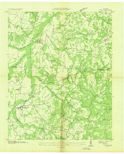 United States Geological Survey Yuma, TN (1936, 24000-Scale) digital map