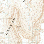 United States Geological Survey Yunosi Point, AZ (1988, 24000-Scale) digital map