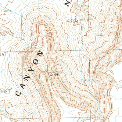 United States Geological Survey Yunosi Point, AZ (1988, 24000-Scale) digital map