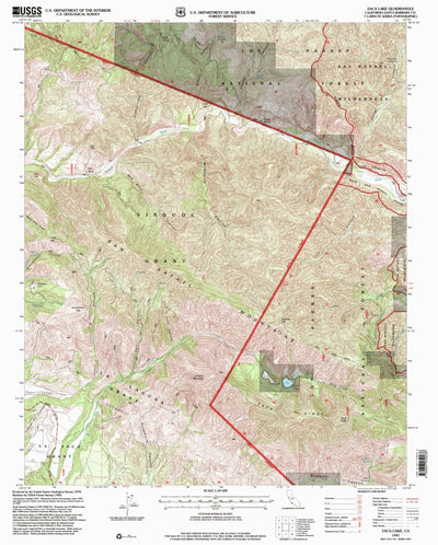 United States Geological Survey Zaca Lake, CA (1995, 24000-Scale) digital map
