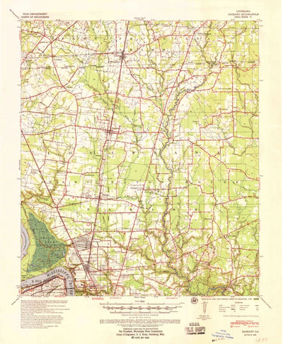 United States Geological Survey Zachary, LA (1939, 62500-Scale) digital map