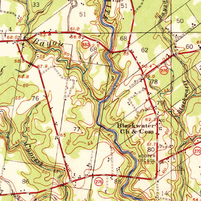 United States Geological Survey Zachary, LA (1939, 62500-Scale) digital map