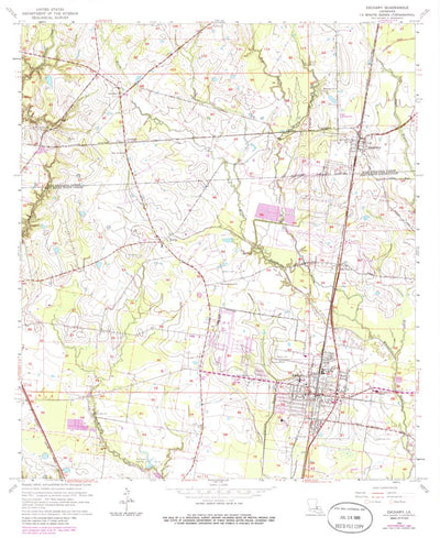United States Geological Survey Zachary, LA (1963, 24000-Scale) digital map