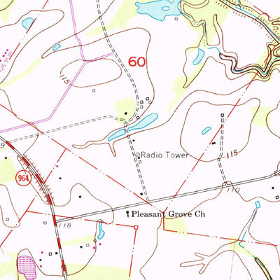United States Geological Survey Zachary, LA (1963, 24000-Scale) digital map