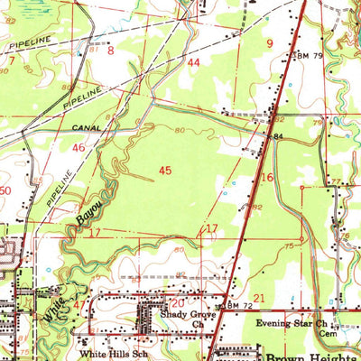 United States Geological Survey Zachary, LA (1963, 62500-Scale) digital map