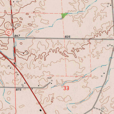 United States Geological Survey Zachow, WI (1974, 24000-Scale) digital map