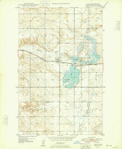 United States Geological Survey Zahl, ND (1948, 24000-Scale) digital map