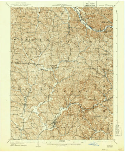 United States Geological Survey Zaleski, OH (1907, 62500-Scale) digital map