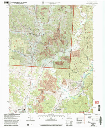 United States Geological Survey Zaleski, OH (2002, 24000-Scale) digital map