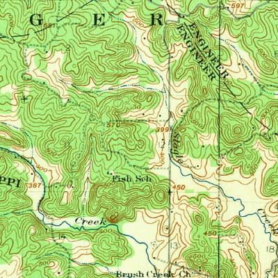 United States Geological Survey Zalma, MO (1939, 62500-Scale) digital map