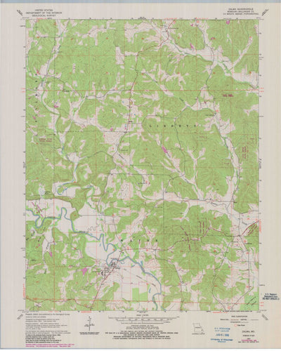 United States Geological Survey Zalma, MO (1963, 24000-Scale) digital map