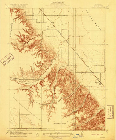 United States Geological Survey Zamora, CA (1916, 31680-Scale) digital map