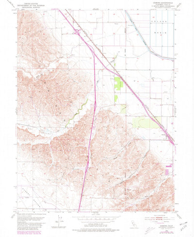 United States Geological Survey Zamora, CA (1953, 24000-Scale) digital map