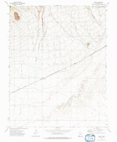 United States Geological Survey Zane, UT (1972, 24000-Scale) digital map