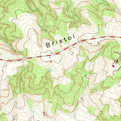 United States Geological Survey Zanesfield, OH (1960, 24000-Scale) digital map