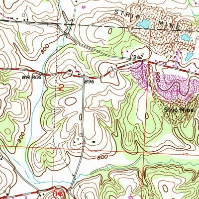 United States Geological Survey Zanesville East, OH (1961, 24000-Scale) digital map