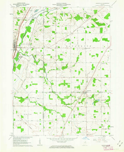 United States Geological Survey Zanesville, IN (1961, 24000-Scale) digital map