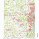 United States Geological Survey Zanesville West, OH (1961, 24000-Scale) digital map