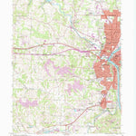 United States Geological Survey Zanesville West, OH (1992, 24000-Scale) digital map