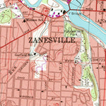 United States Geological Survey Zanesville West, OH (1992, 24000-Scale) digital map