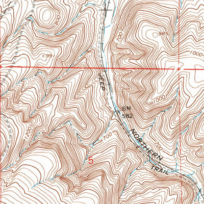 United States Geological Survey Zangar Junction, WA-OR (1964, 24000-Scale) digital map