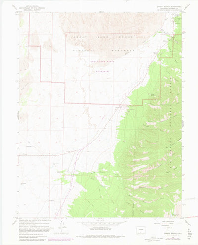 United States Geological Survey Zapata Ranch, CO (1965, 24000-Scale) digital map