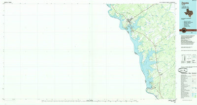 United States Geological Survey Zapata, TX (1985, 100000-Scale) digital map
