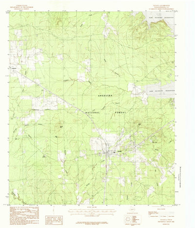 United States Geological Survey Zavalla, TX (1984, 24000-Scale) digital map