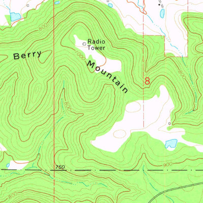 United States Geological Survey Zeb, OK (1974, 24000-Scale) digital map