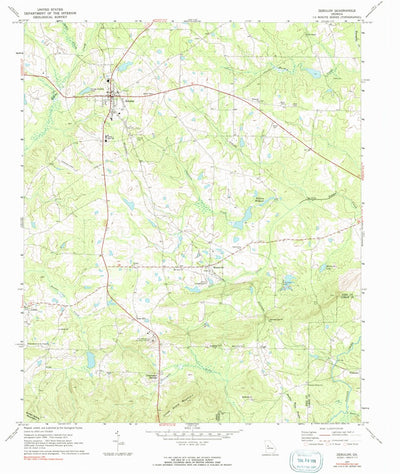 United States Geological Survey Zebulon, GA (1971, 24000-Scale) digital map