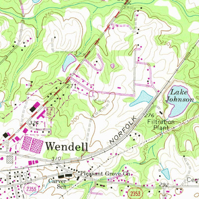 United States Geological Survey Zebulon, NC (1968, 24000-Scale) digital map