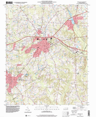 United States Geological Survey Zebulon, NC (1999, 24000-Scale) digital map