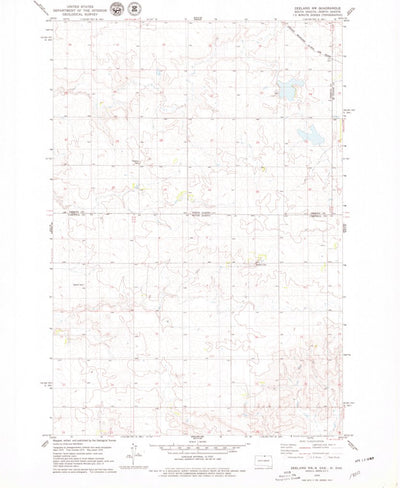 United States Geological Survey Zeeland NW, SD-ND (1978, 24000-Scale) digital map