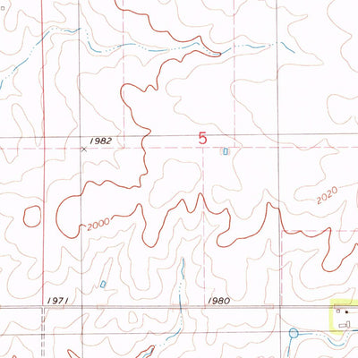 United States Geological Survey Zeeland NW, SD-ND (1978, 24000-Scale) digital map