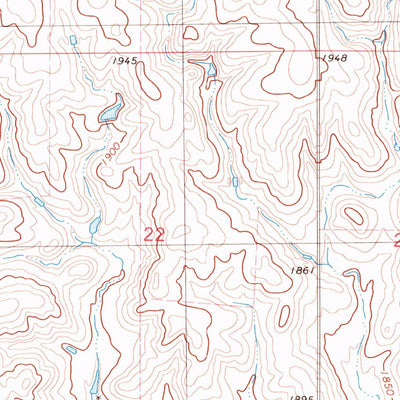 United States Geological Survey Zeeland NW, SD-ND (1978, 24000-Scale) digital map