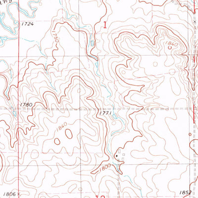 United States Geological Survey Zeeland SW, SD (1978, 24000-Scale) digital map