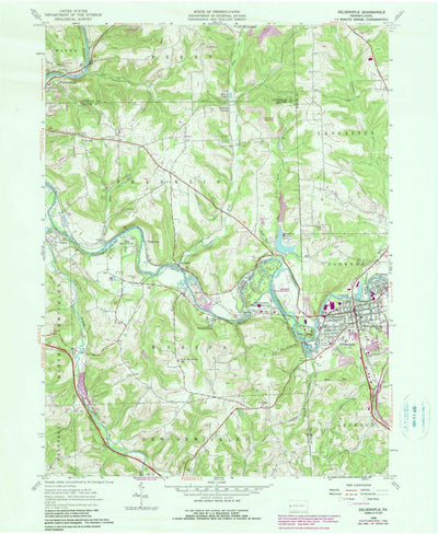 United States Geological Survey Zelienople, PA (1958, 24000-Scale) digital map