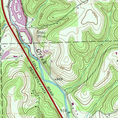 United States Geological Survey Zelienople, PA (1958, 24000-Scale) digital map